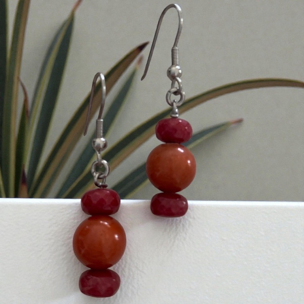 Orange Earrings
